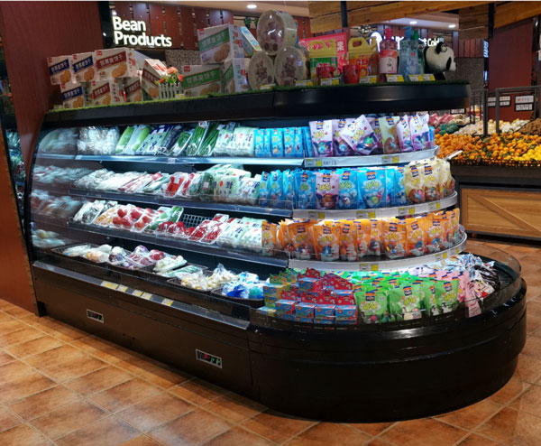 圓形環(huán)島風(fēng)幕柜