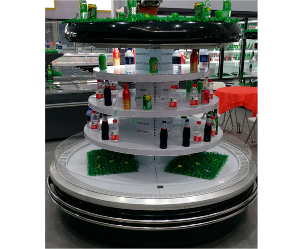 圓形環(huán)島風(fēng)幕柜